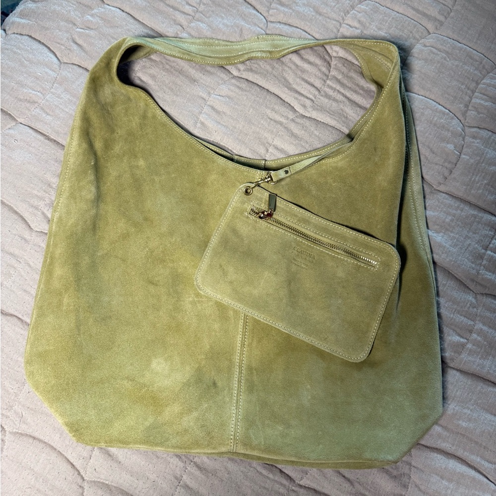 Claudia Firenze hobo bag in Olive.